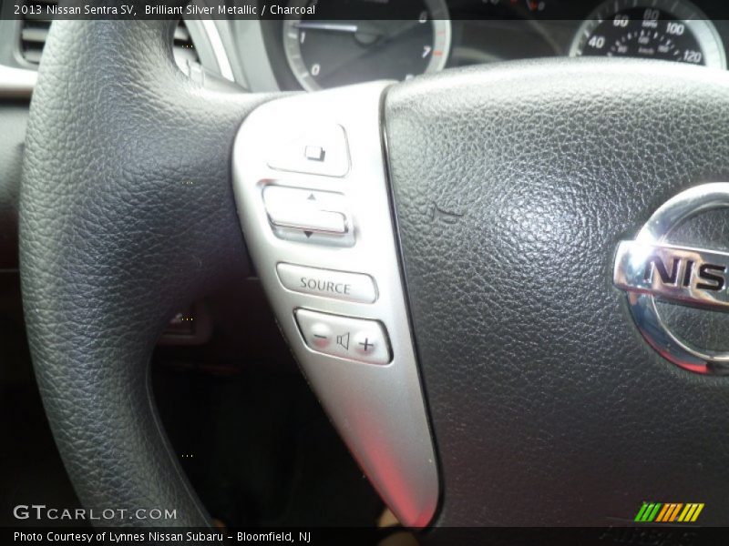 Brilliant Silver Metallic / Charcoal 2013 Nissan Sentra SV
