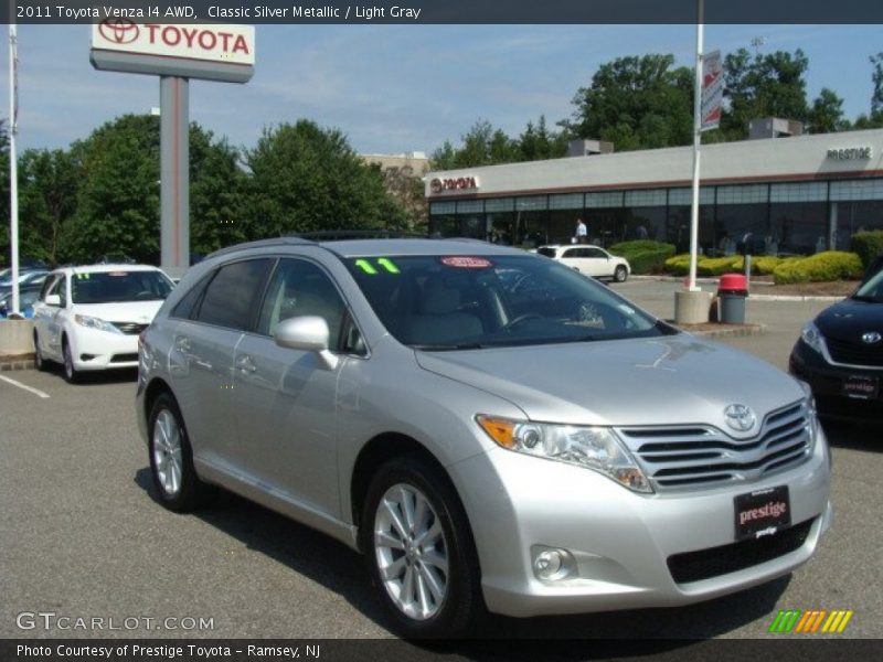 Classic Silver Metallic / Light Gray 2011 Toyota Venza I4 AWD