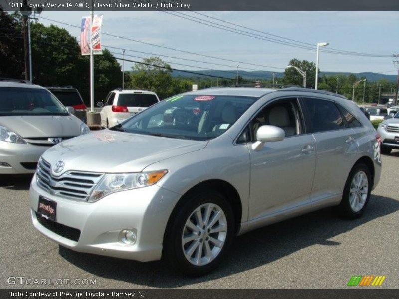 Classic Silver Metallic / Light Gray 2011 Toyota Venza I4 AWD