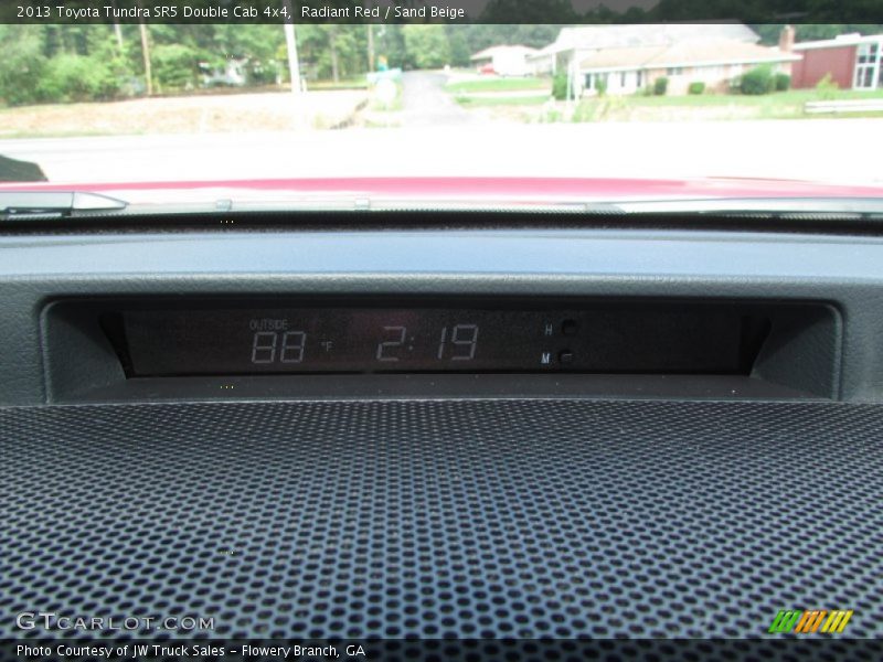 Radiant Red / Sand Beige 2013 Toyota Tundra SR5 Double Cab 4x4