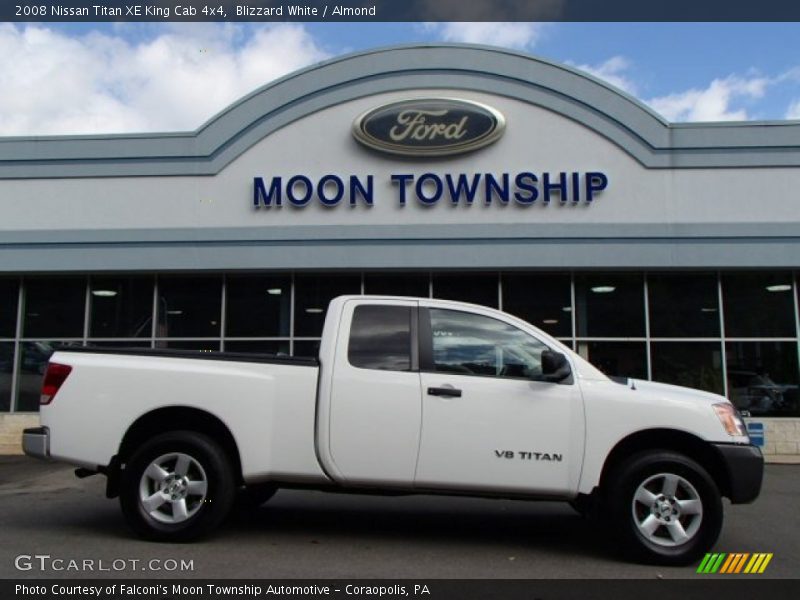 Blizzard White / Almond 2008 Nissan Titan XE King Cab 4x4