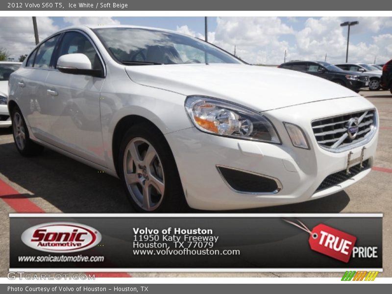 Ice White / Soft Beige 2012 Volvo S60 T5