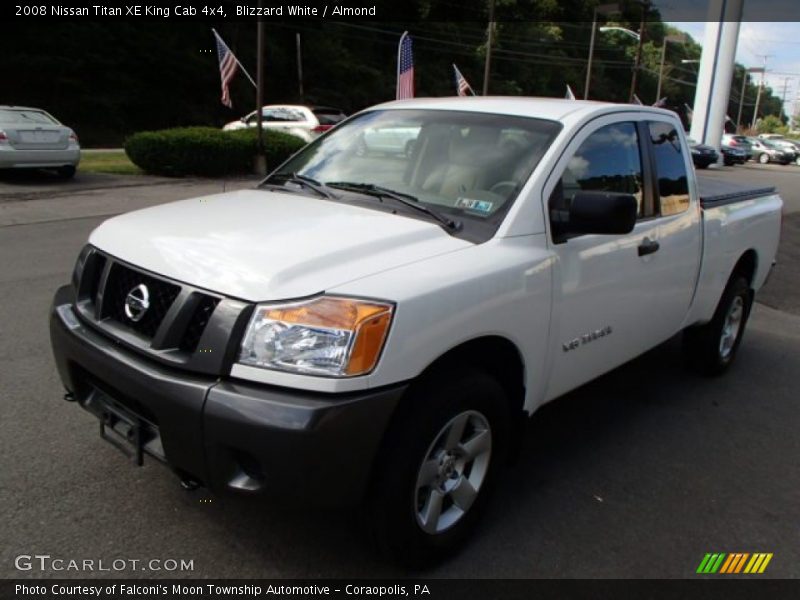 Blizzard White / Almond 2008 Nissan Titan XE King Cab 4x4