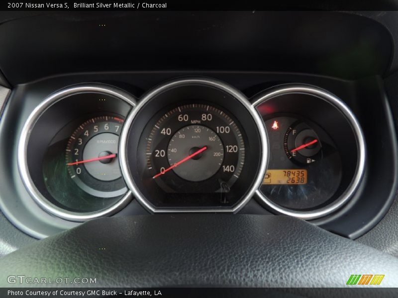 Brilliant Silver Metallic / Charcoal 2007 Nissan Versa S