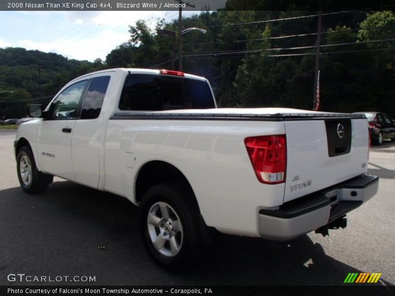 Blizzard White / Almond 2008 Nissan Titan XE King Cab 4x4