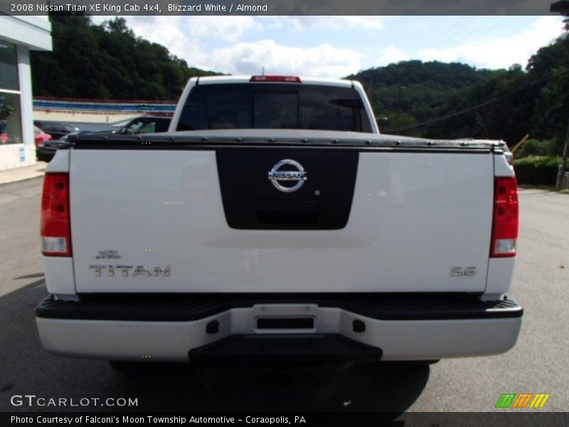 Blizzard White / Almond 2008 Nissan Titan XE King Cab 4x4