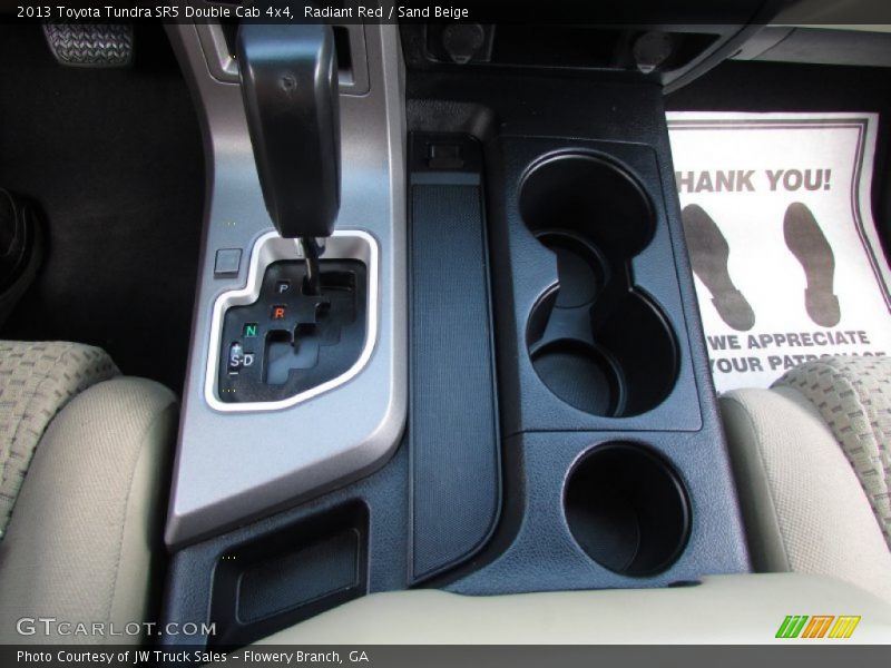 Radiant Red / Sand Beige 2013 Toyota Tundra SR5 Double Cab 4x4