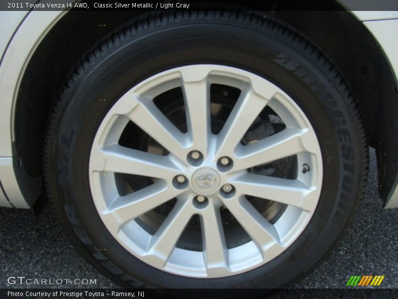 Classic Silver Metallic / Light Gray 2011 Toyota Venza I4 AWD