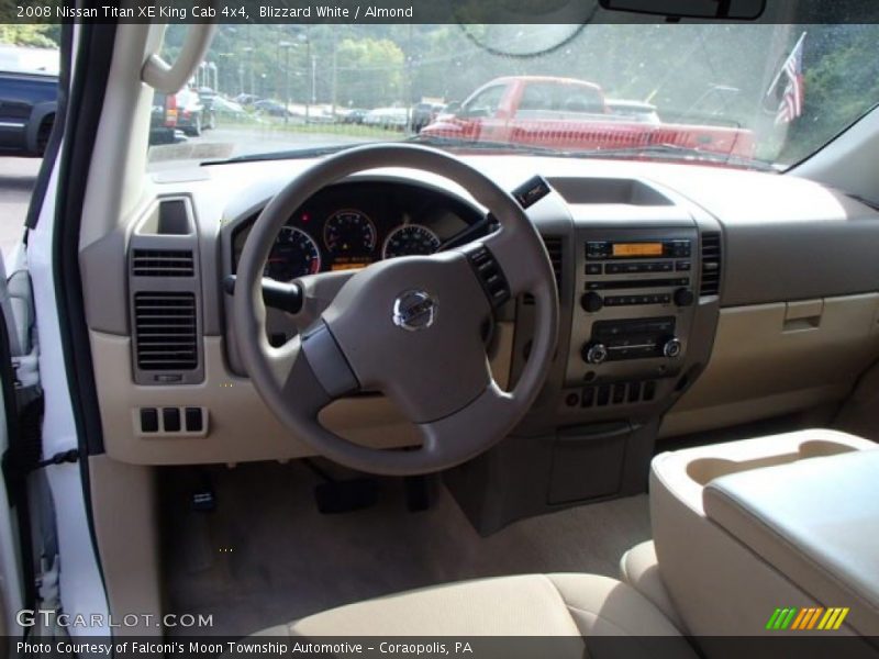 Blizzard White / Almond 2008 Nissan Titan XE King Cab 4x4