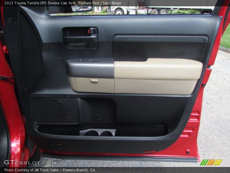 Radiant Red / Sand Beige 2013 Toyota Tundra SR5 Double Cab 4x4