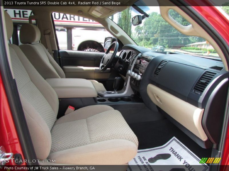 Radiant Red / Sand Beige 2013 Toyota Tundra SR5 Double Cab 4x4