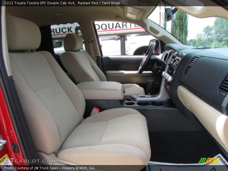 Radiant Red / Sand Beige 2013 Toyota Tundra SR5 Double Cab 4x4