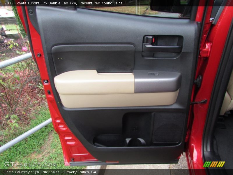 Radiant Red / Sand Beige 2013 Toyota Tundra SR5 Double Cab 4x4