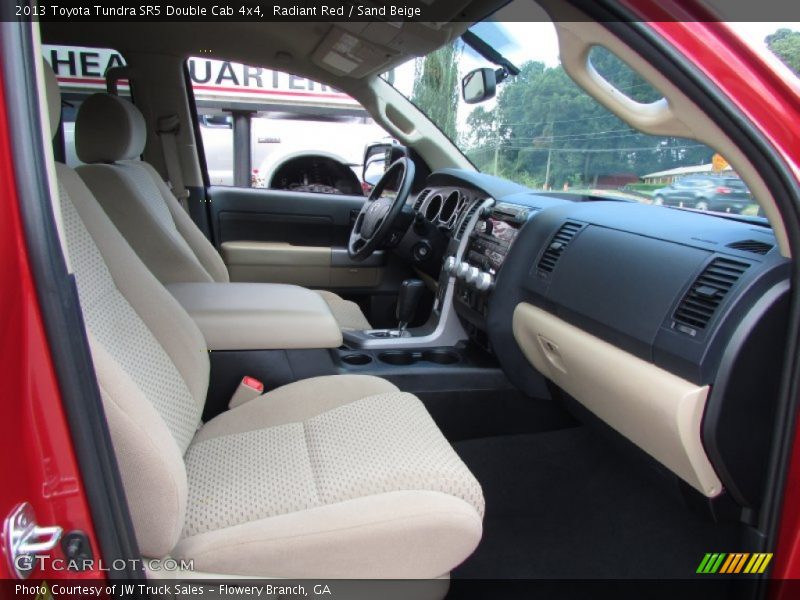 Radiant Red / Sand Beige 2013 Toyota Tundra SR5 Double Cab 4x4