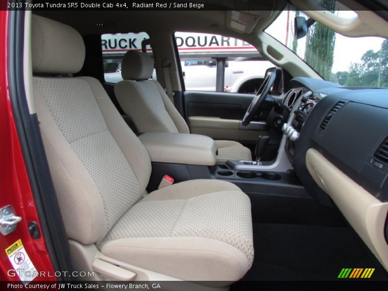 Radiant Red / Sand Beige 2013 Toyota Tundra SR5 Double Cab 4x4