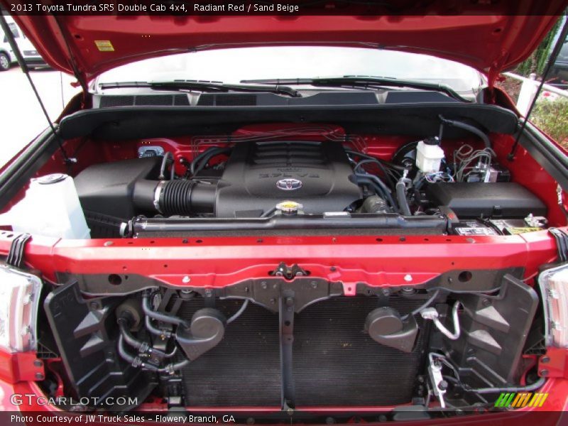 Radiant Red / Sand Beige 2013 Toyota Tundra SR5 Double Cab 4x4