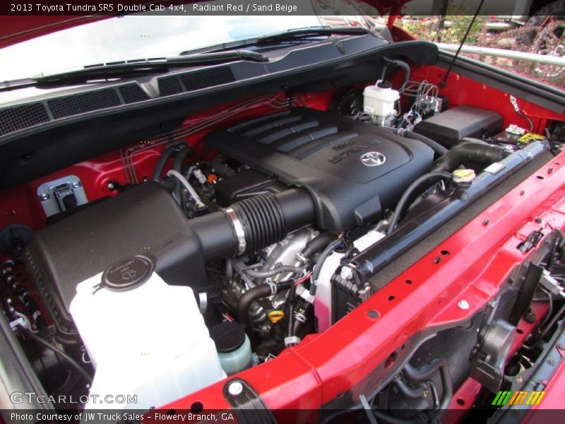 Radiant Red / Sand Beige 2013 Toyota Tundra SR5 Double Cab 4x4