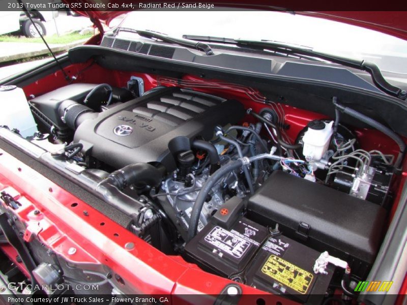 Radiant Red / Sand Beige 2013 Toyota Tundra SR5 Double Cab 4x4