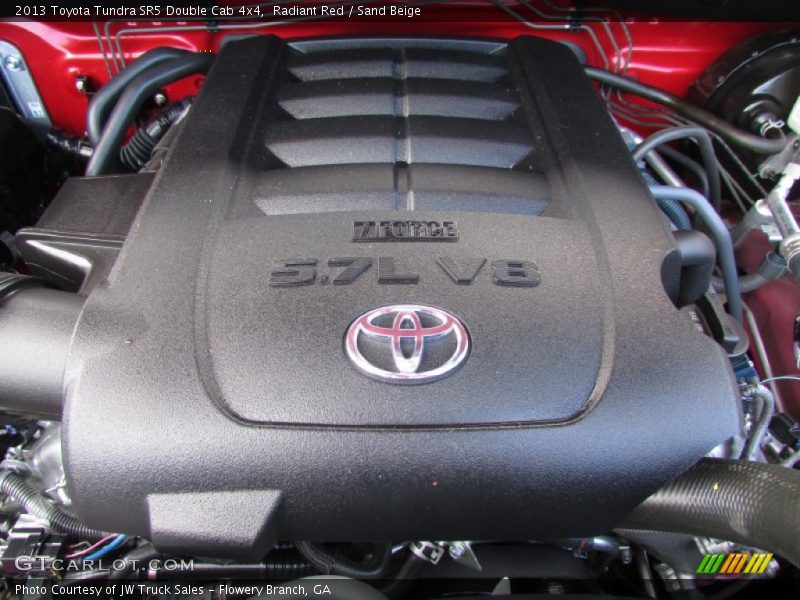 Radiant Red / Sand Beige 2013 Toyota Tundra SR5 Double Cab 4x4