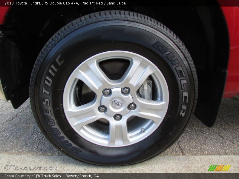 Radiant Red / Sand Beige 2013 Toyota Tundra SR5 Double Cab 4x4