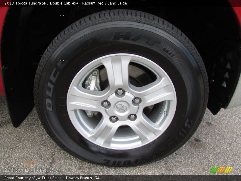 Radiant Red / Sand Beige 2013 Toyota Tundra SR5 Double Cab 4x4