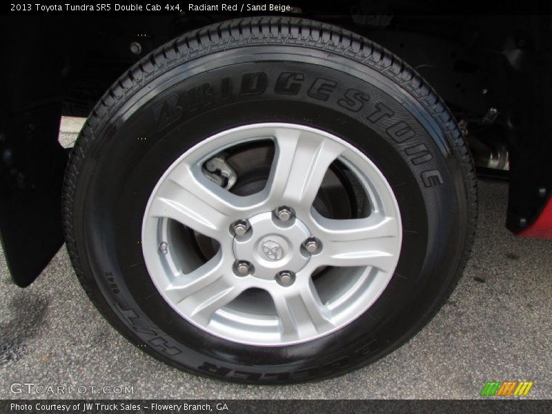 Radiant Red / Sand Beige 2013 Toyota Tundra SR5 Double Cab 4x4