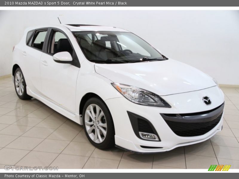Crystal White Pearl Mica / Black 2010 Mazda MAZDA3 s Sport 5 Door