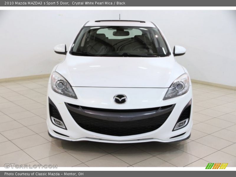 Crystal White Pearl Mica / Black 2010 Mazda MAZDA3 s Sport 5 Door