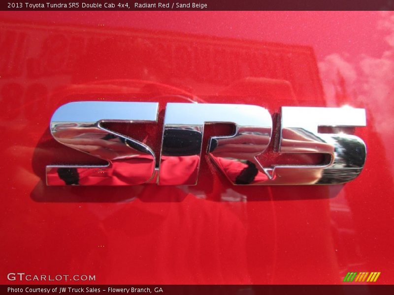 Radiant Red / Sand Beige 2013 Toyota Tundra SR5 Double Cab 4x4