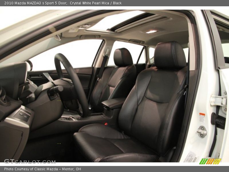 Crystal White Pearl Mica / Black 2010 Mazda MAZDA3 s Sport 5 Door