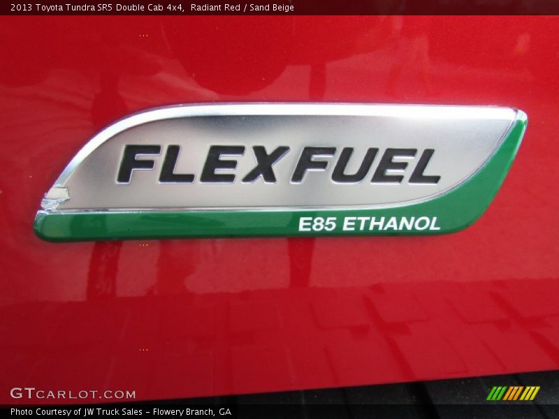 Radiant Red / Sand Beige 2013 Toyota Tundra SR5 Double Cab 4x4