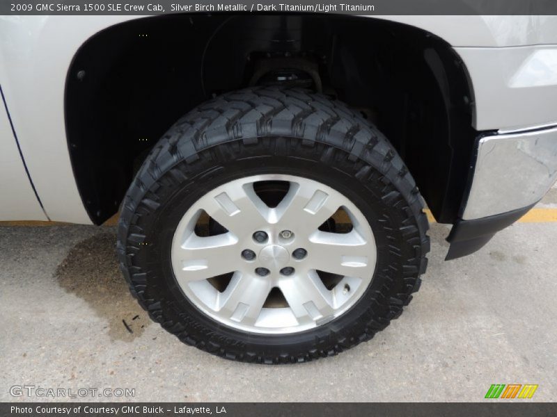 Silver Birch Metallic / Dark Titanium/Light Titanium 2009 GMC Sierra 1500 SLE Crew Cab