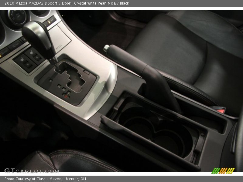 Crystal White Pearl Mica / Black 2010 Mazda MAZDA3 s Sport 5 Door
