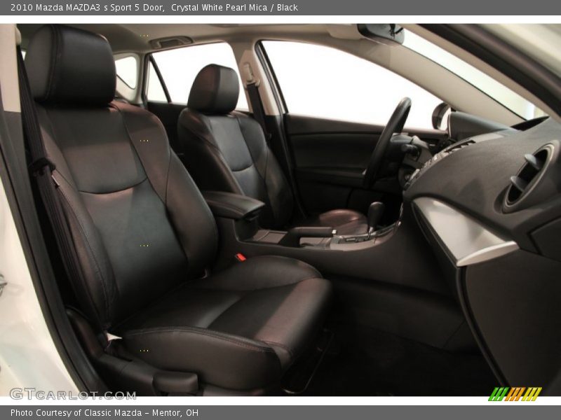 Crystal White Pearl Mica / Black 2010 Mazda MAZDA3 s Sport 5 Door