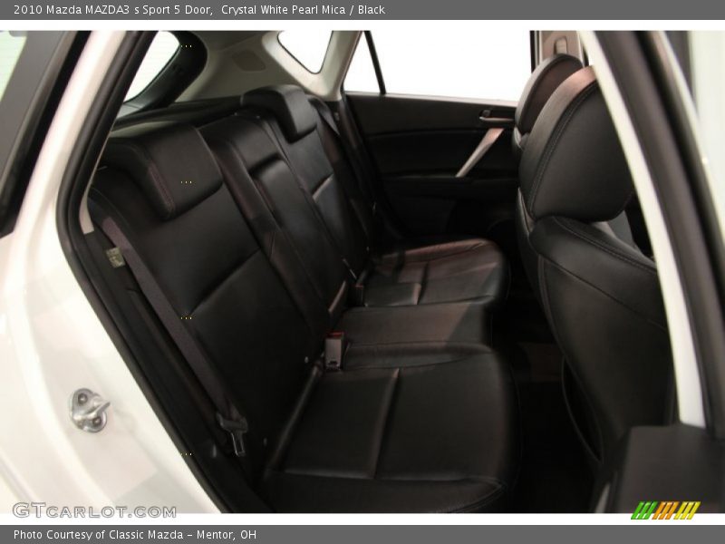 Crystal White Pearl Mica / Black 2010 Mazda MAZDA3 s Sport 5 Door