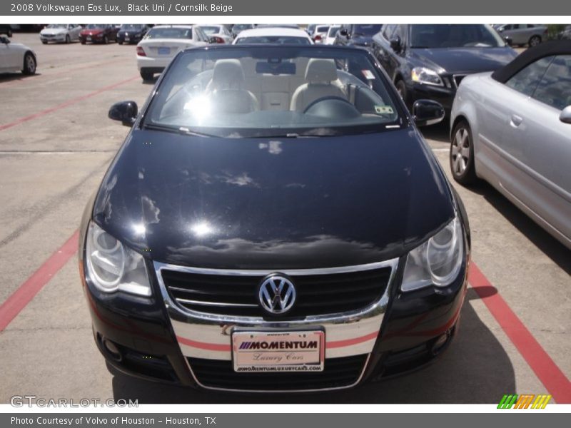 Black Uni / Cornsilk Beige 2008 Volkswagen Eos Lux