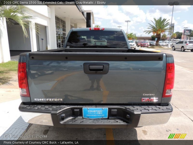 Stealth Gray Metallic / Ebony 2009 GMC Sierra 1500 SLE Extended Cab