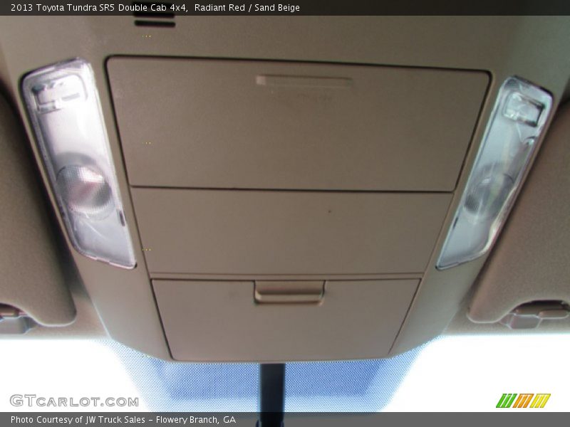 Radiant Red / Sand Beige 2013 Toyota Tundra SR5 Double Cab 4x4