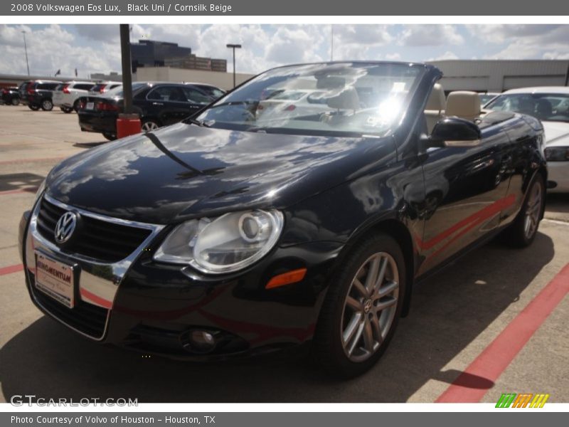 Black Uni / Cornsilk Beige 2008 Volkswagen Eos Lux