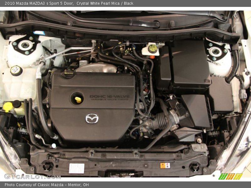 Crystal White Pearl Mica / Black 2010 Mazda MAZDA3 s Sport 5 Door