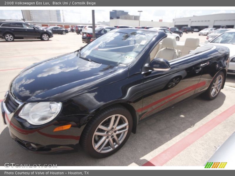 Black Uni / Cornsilk Beige 2008 Volkswagen Eos Lux