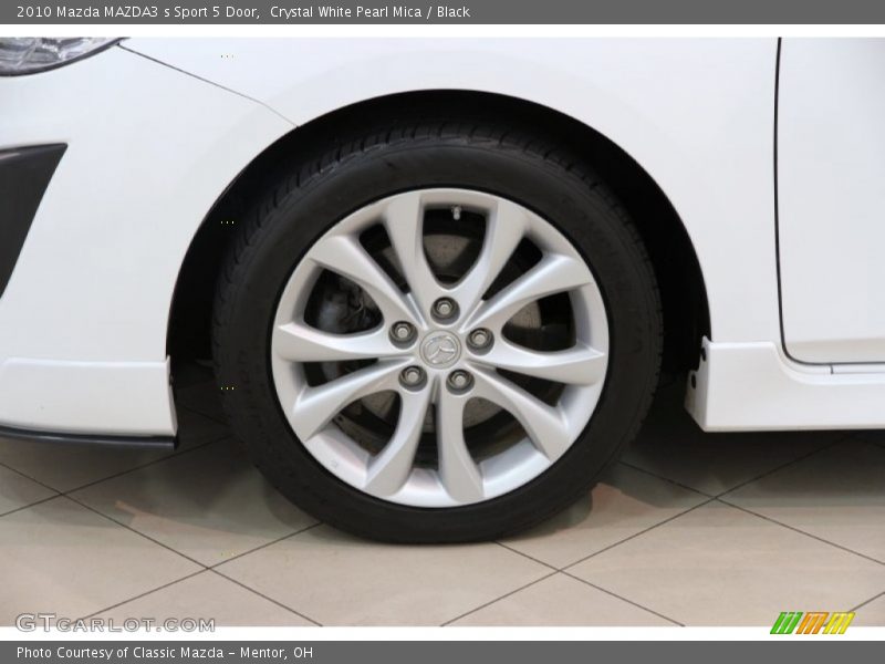 Crystal White Pearl Mica / Black 2010 Mazda MAZDA3 s Sport 5 Door