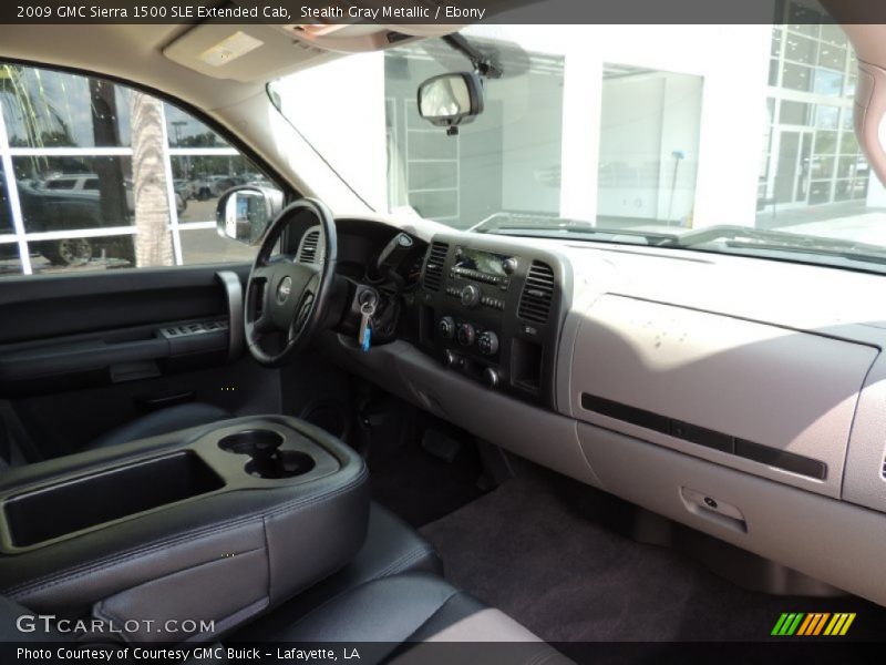 Stealth Gray Metallic / Ebony 2009 GMC Sierra 1500 SLE Extended Cab