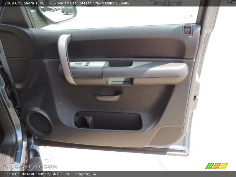 Stealth Gray Metallic / Ebony 2009 GMC Sierra 1500 SLE Extended Cab