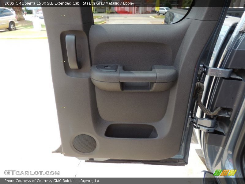 Stealth Gray Metallic / Ebony 2009 GMC Sierra 1500 SLE Extended Cab