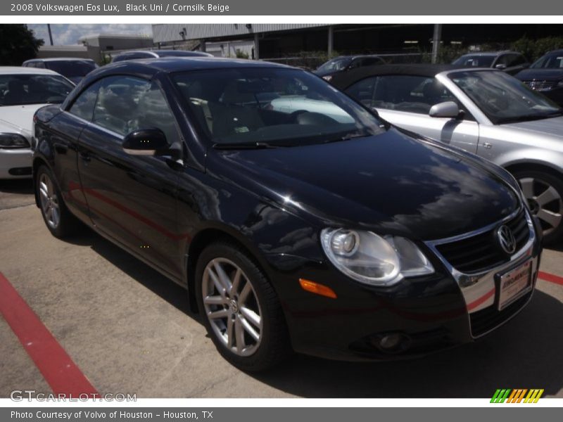 Black Uni / Cornsilk Beige 2008 Volkswagen Eos Lux