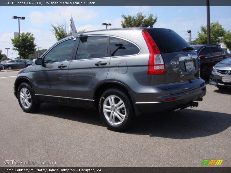Polished Metal Metallic / Black 2011 Honda CR-V EX