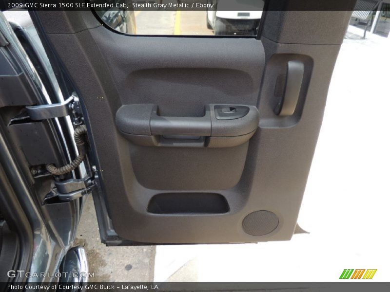 Stealth Gray Metallic / Ebony 2009 GMC Sierra 1500 SLE Extended Cab
