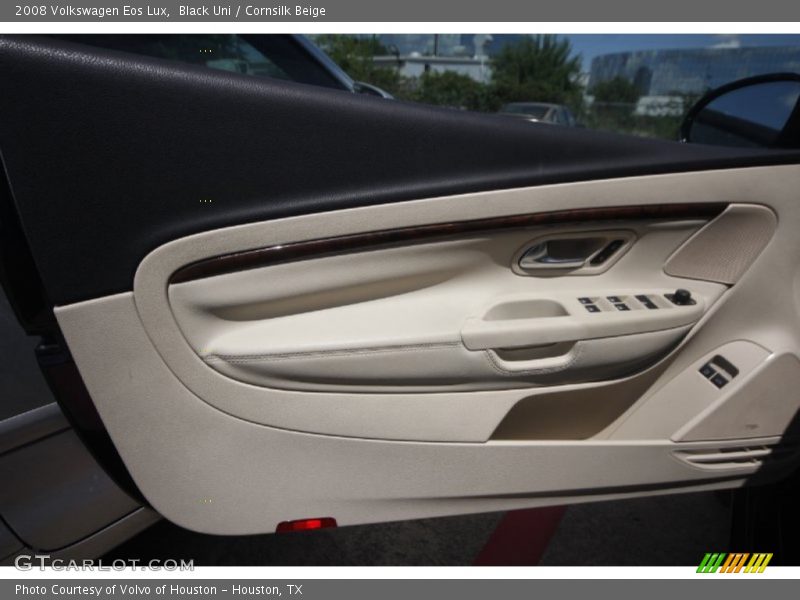 Black Uni / Cornsilk Beige 2008 Volkswagen Eos Lux