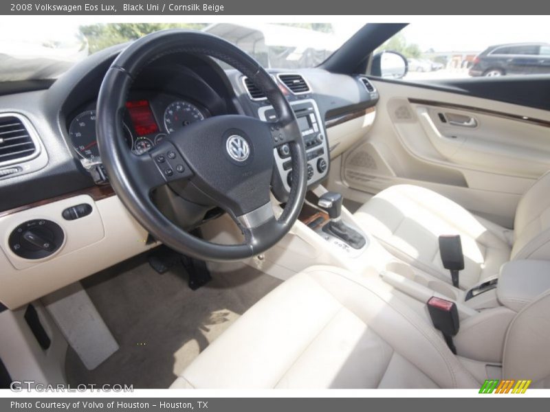 Black Uni / Cornsilk Beige 2008 Volkswagen Eos Lux